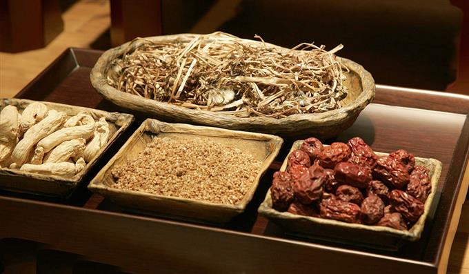 traditional chinese medicine herb tray